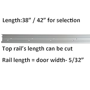 Concealed Sliding Barn Door Hardware Soft Closing Interior Wall Mount Hidden Track Rolling Kit,No Door