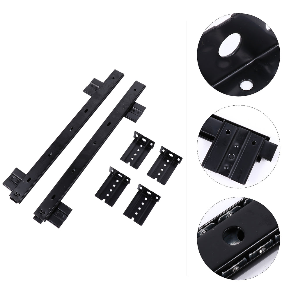 1 Pair Pull Out Drawer Hardware Track Tray Desk Pull Out Drawer Hardware Track Drawer Rail Desk Tray Slide Rail Track