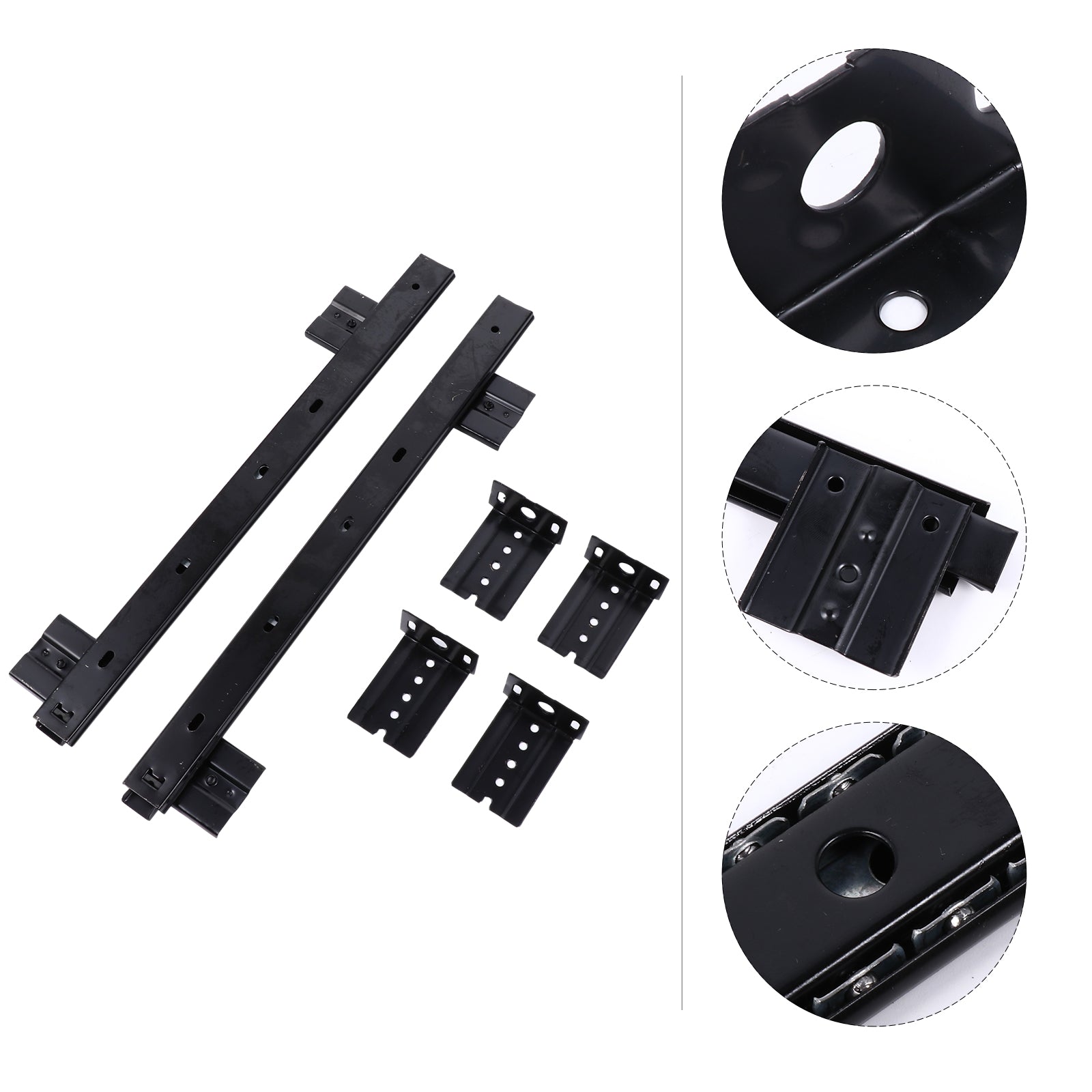 1 Pair Pull Out Drawer Hardware Track Tray Desk Pull Out Drawer Hardware Track Drawer Rail Desk Tray Slide Rail Track