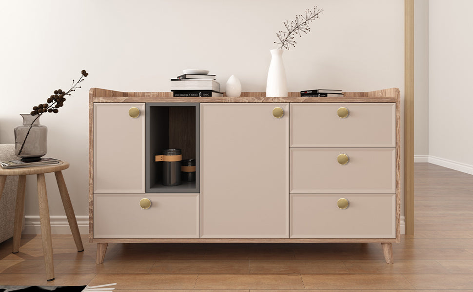 Round Cabinet Knobs, Gold Brass Drawer Knobs, Door Kitchen  Stainless Steel Single Hole Handle with Screws