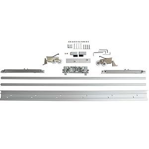 Concealed Sliding Barn Door Hardware Soft Closing Interior Wall Mount Hidden Track Rolling Kit,No Door