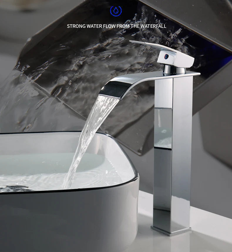 Bathroom Accessories Household Home Hot and Cold Water Waterfall Dragon Head Kitchen Bathroom Bathroom Washbasin Single Faucet