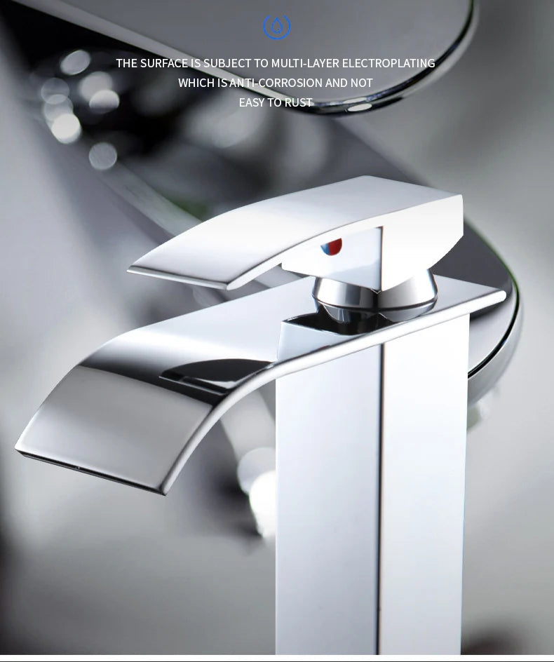 Bathroom Accessories Household Home Hot and Cold Water Waterfall Dragon Head Kitchen Bathroom Bathroom Washbasin Single Faucet
