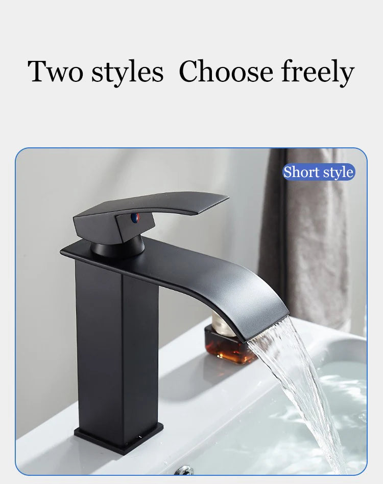 Bathroom Accessories Household Home Hot and Cold Water Waterfall Dragon Head Kitchen Bathroom Bathroom Washbasin Single Faucet