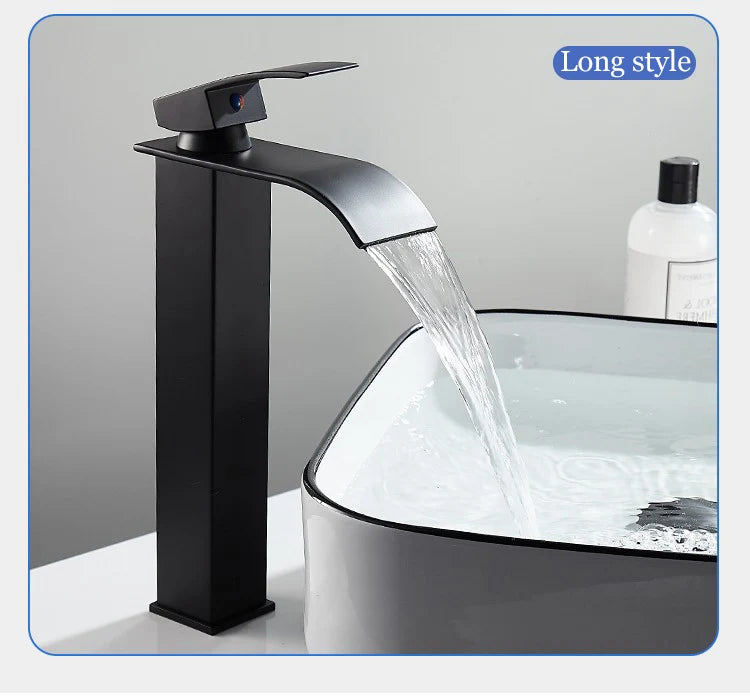 Bathroom Accessories Household Home Hot and Cold Water Waterfall Dragon Head Kitchen Bathroom Bathroom Washbasin Single Faucet