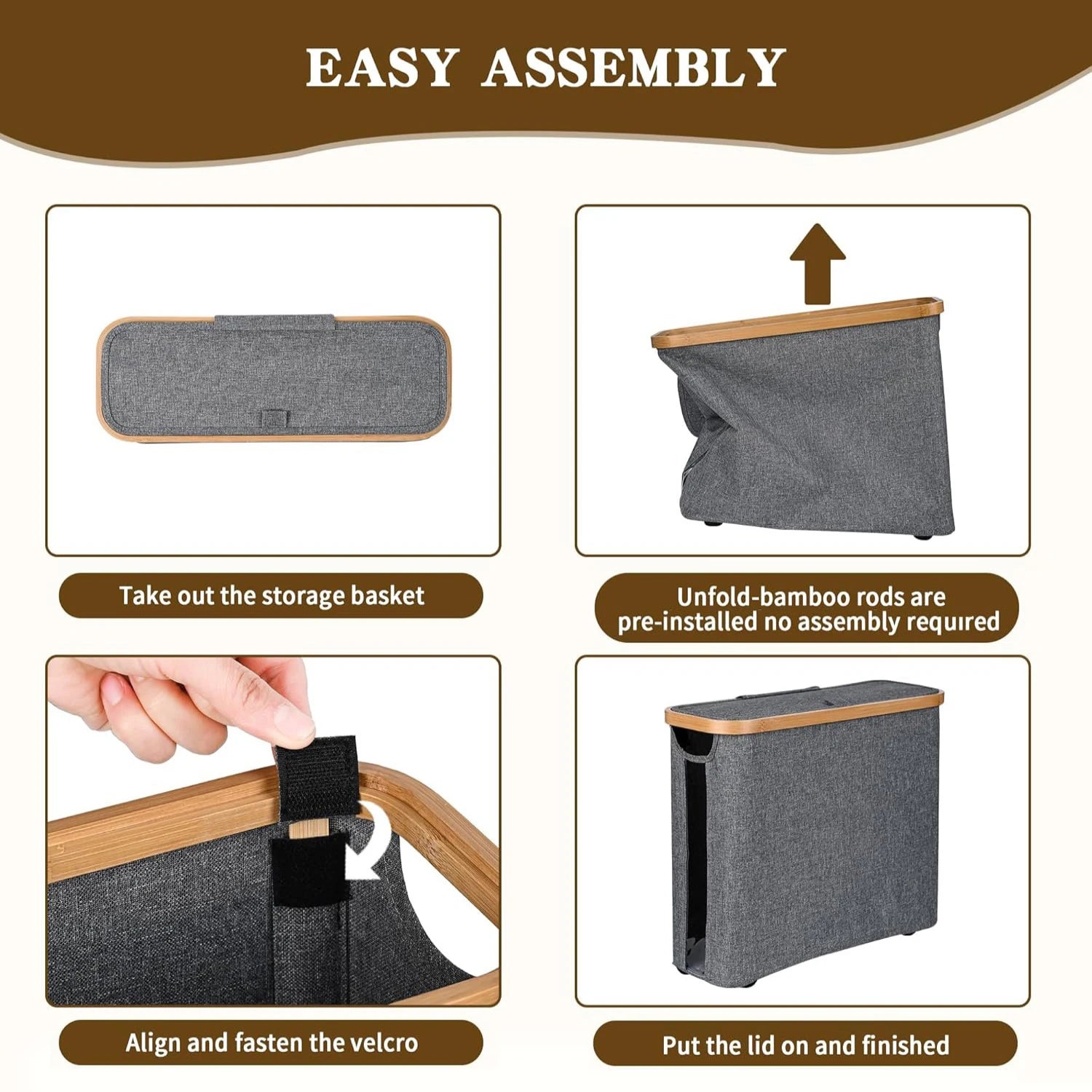 Toilet Paper Storage Basket with Lid Holds 12 Roll Paper Foldable Large Capacity Toilet Paper Holder