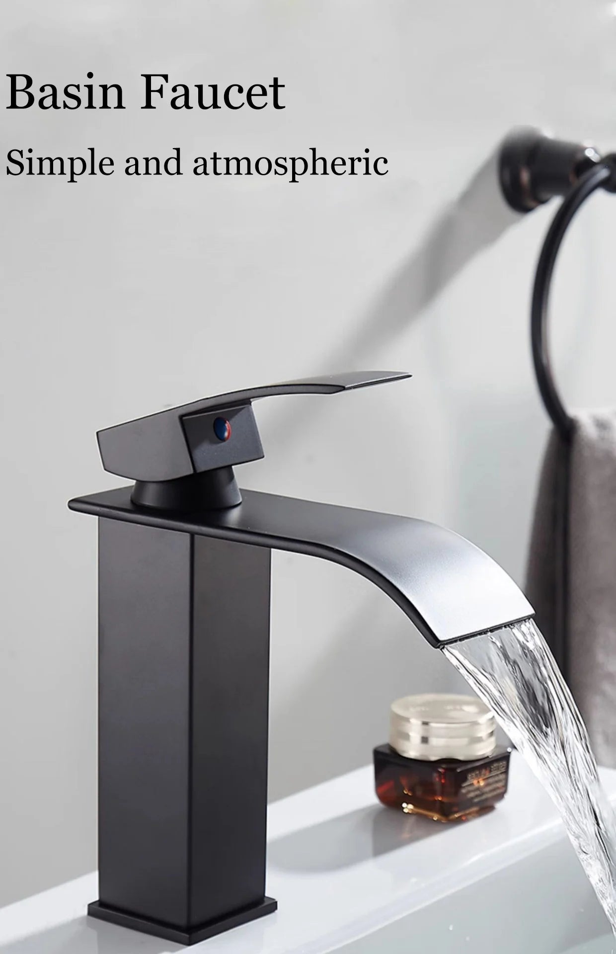 Bathroom Accessories Household Home Hot and Cold Water Waterfall Dragon Head Kitchen Bathroom Bathroom Washbasin Single Faucet