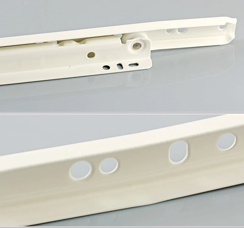 1set Drawer Track Slides Two Cabinet Rails Thickening Computer Table Chute Clothing Cabinets Keyboard Roller Pulley Furniture