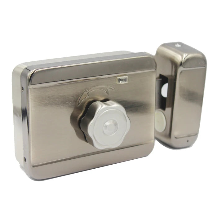 DC 12V Metal Electric Lock Gate Lock Strike Lock Access Control System Electronic Integrated Door Rim lock