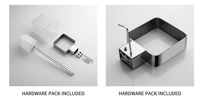 Stainless Steel Bathroom Accessories Wall Shelf Towel Bar Rack Rail Toilet Brush Roll Paper Holder Soap Dish Bathroom Hardware