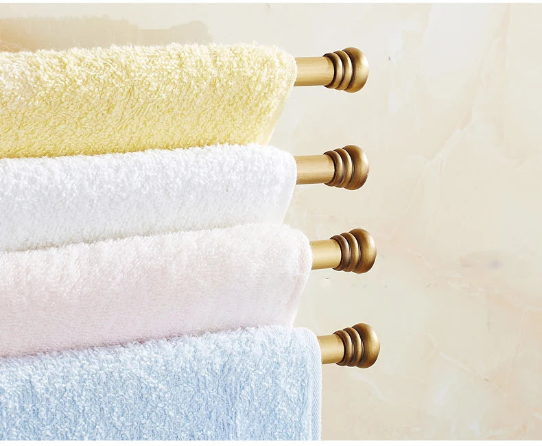 Bathroom Accessories Towel Holder Antique Bronze Movable Bath Towel Rack Bathroom Hardware 8024DH-4