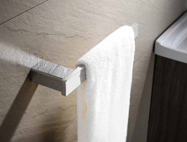 Stainless Steel Bathroom Accessories Wall Shelf Towel Bar Rack Rail Toilet Brush Roll Paper Holder Soap Dish Bathroom Hardware