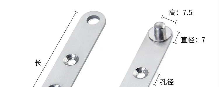 Stainless Steel Doors Hinges Under 360 Degree Rotating Shaft Rotation Hinge Positioning Concealed Cabinet Hinge