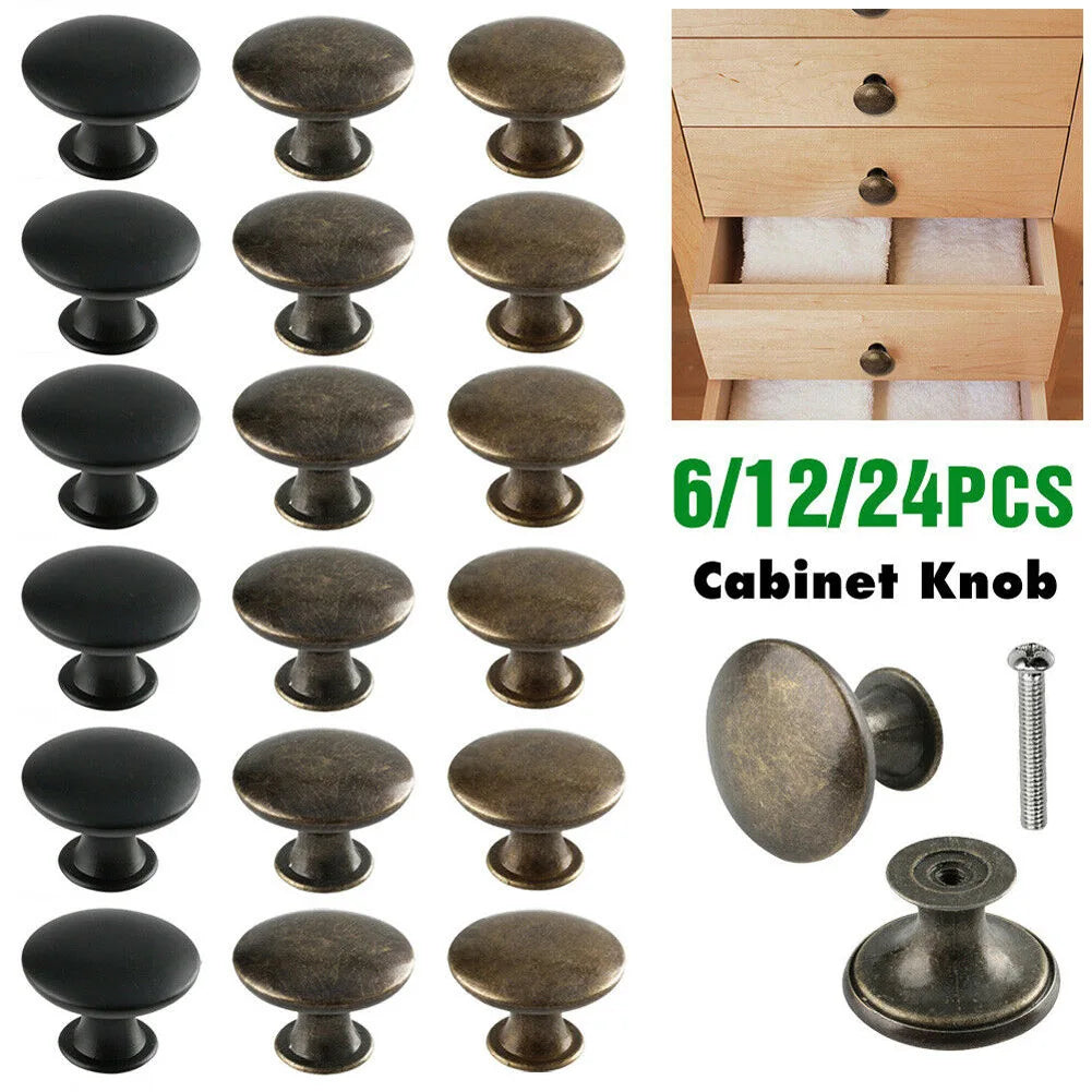 5 Colors Round Cabinet Knobs Mini Knob Cabinet Handles Metal Drawer Hand Pulls Kitchen Cabinet Door Wardrobe Handles Hardware