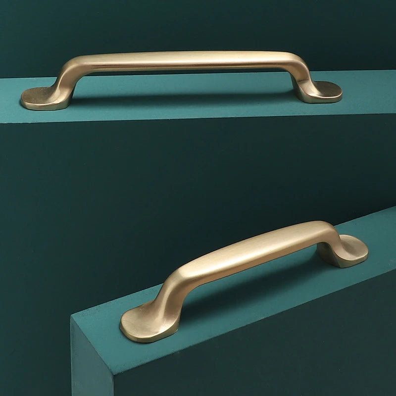 Modern Door Knobs and Handles For Interior Doors Golden Furniture Cabinets Drawers Solid Kitchen Cupboard Handles Pull