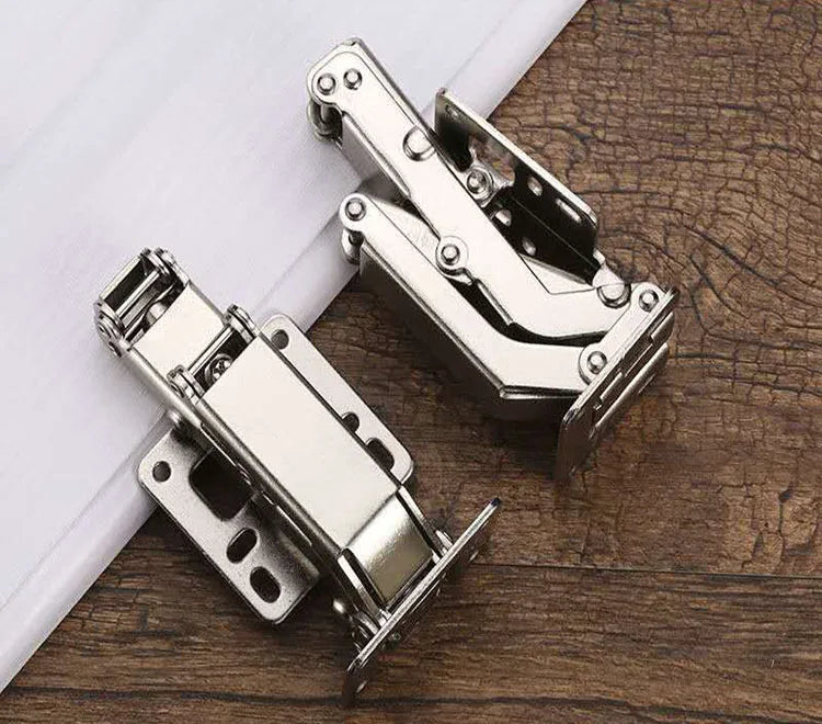 3-4 Inch 90 Degree Thicken Free Drilling Hole Cabinet Door Soft Closing Hydraulic Buffer Hinge Furniture Hardware