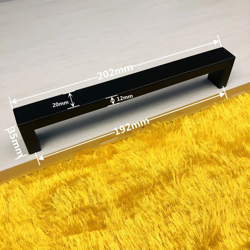 MAIKAK  Matte Black Cabinet Handles Knobs Long Furniture Pulls Kitchen Cupboard Wardrobe Chest Drawer Modern Nordic Handle Pull