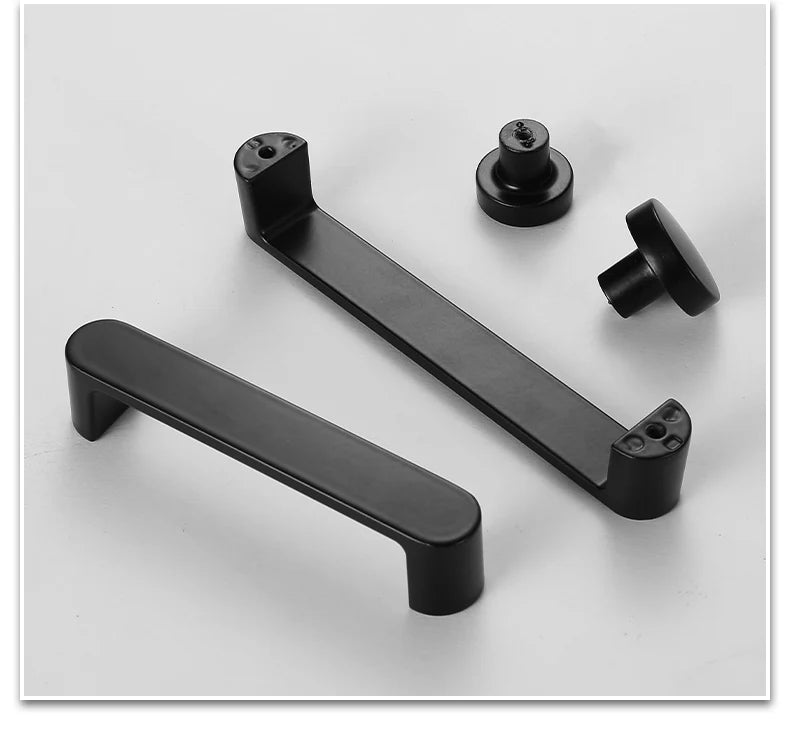 Modern Kitchen Cabinet Door Handles Knobs Brushed Nickel Drawer Pull Handle Dresser black Knob Cupboard Hardware
