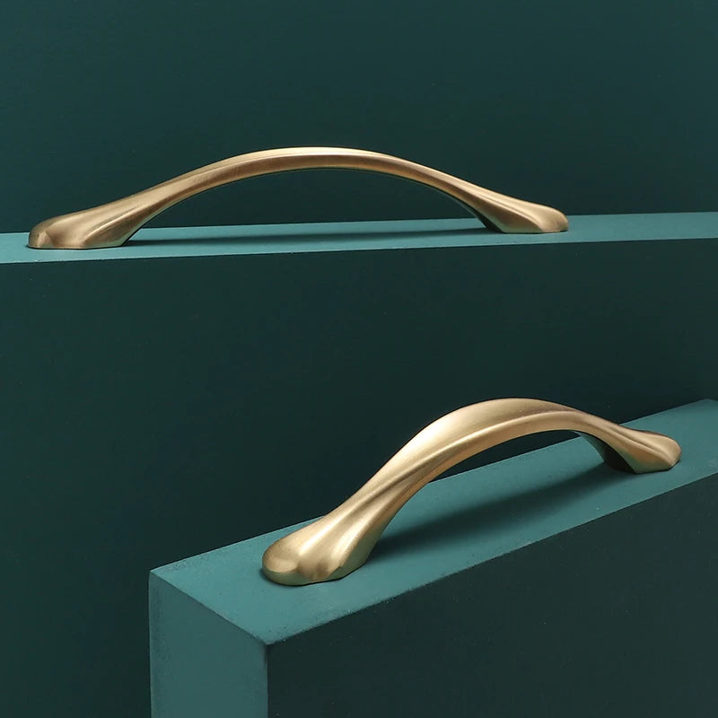 Modern Door Knobs and Handles For Interior Doors Golden Furniture Cabinets Drawers Solid Kitchen Cupboard Handles Pull