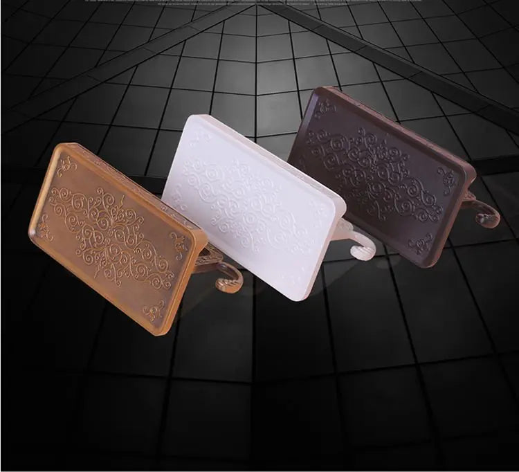 Bathroom Hardware Set  White Paper Mobile Phone Holder Space Aluminum Antique Roll Holder with Shelf Toilet Paper Box Wall Mount