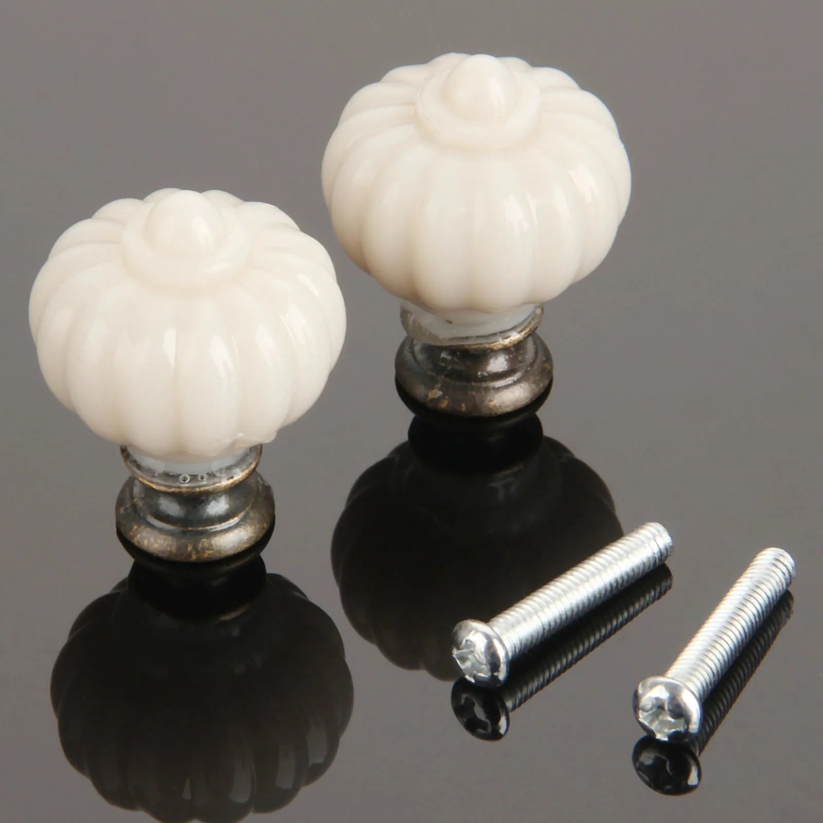 1pc 27*34mm Door Knobs Handles Single Hole Furniture Knobs Cupboard Door Cabinet Handles With Screws