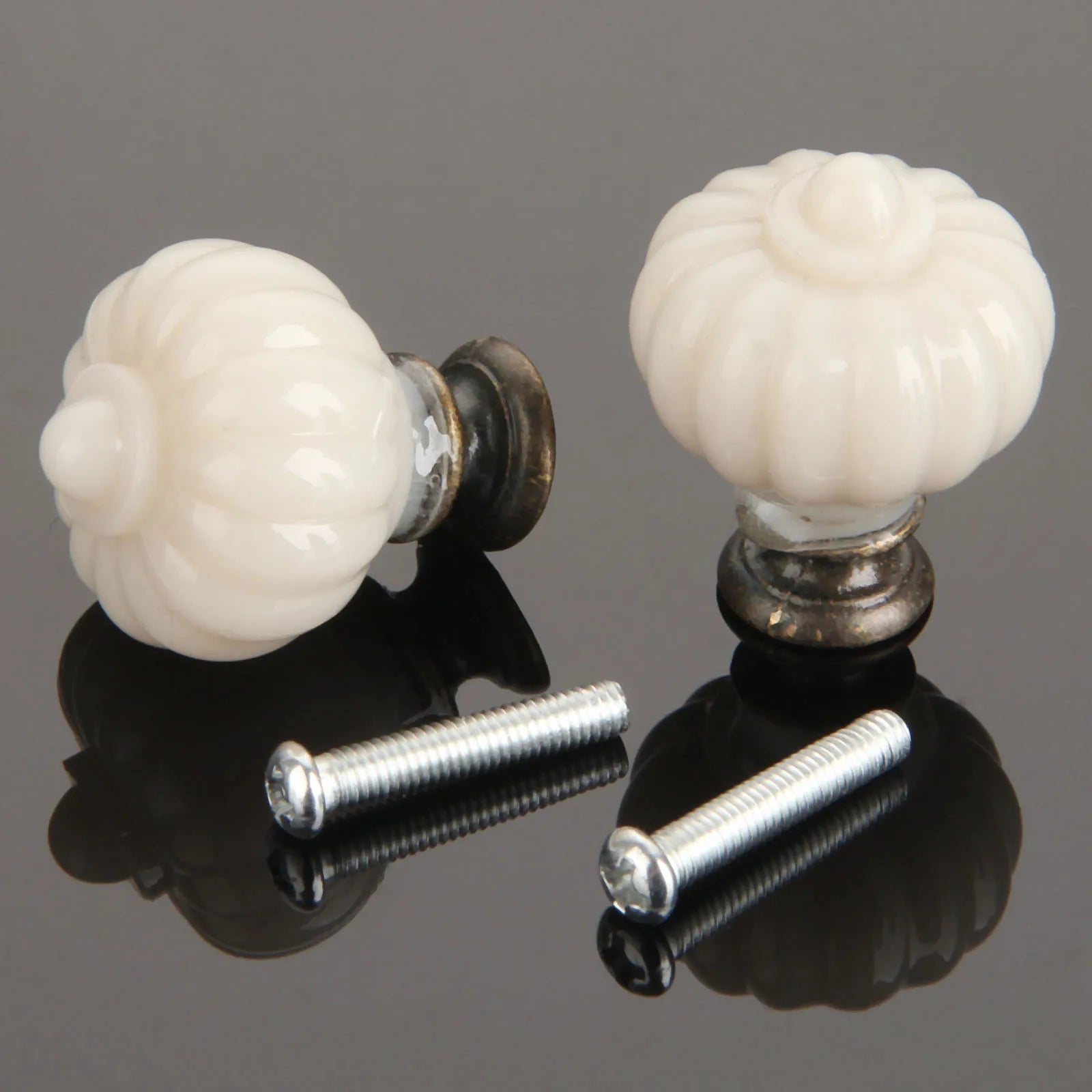 1pc 27*34mm Door Knobs Handles Single Hole Furniture Knobs Cupboard Door Cabinet Handles With Screws