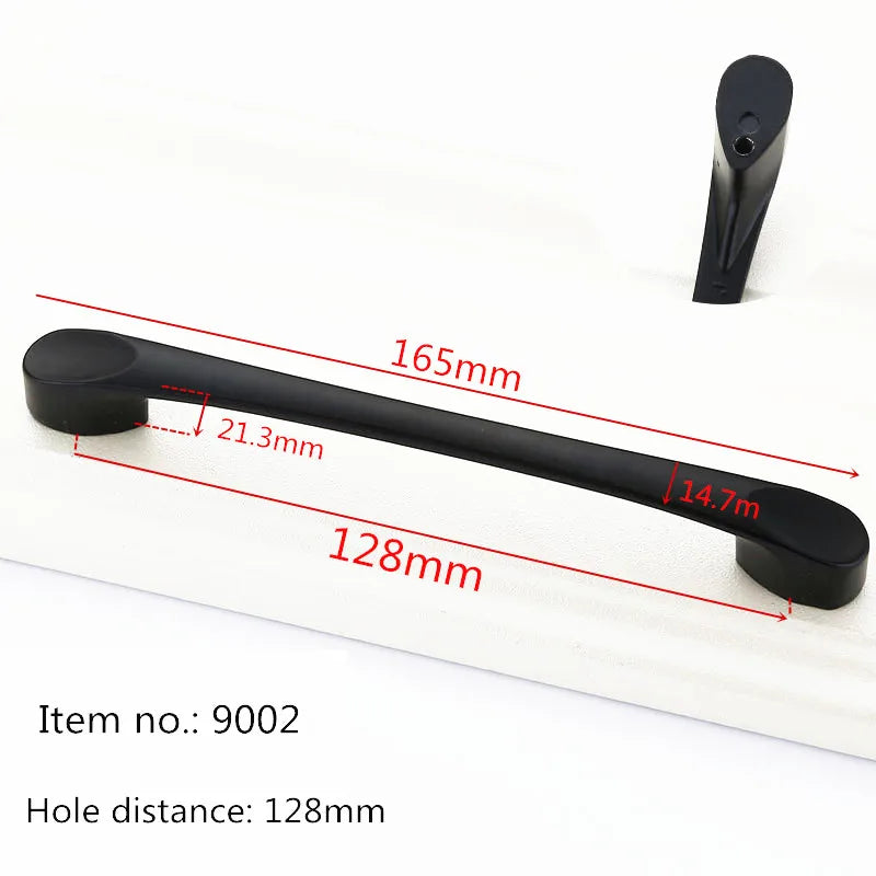 Modern Cabinet Handles Solid Aluminum Alloy Door Knobs And Handles Kitchen Cupboard Pulls Drawer Knobs Furniture Handle Hardware