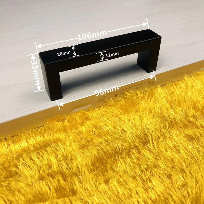 MAIKAK  Matte Black Cabinet Handles Knobs Long Furniture Pulls Kitchen Cupboard Wardrobe Chest Drawer Modern Nordic Handle Pull
