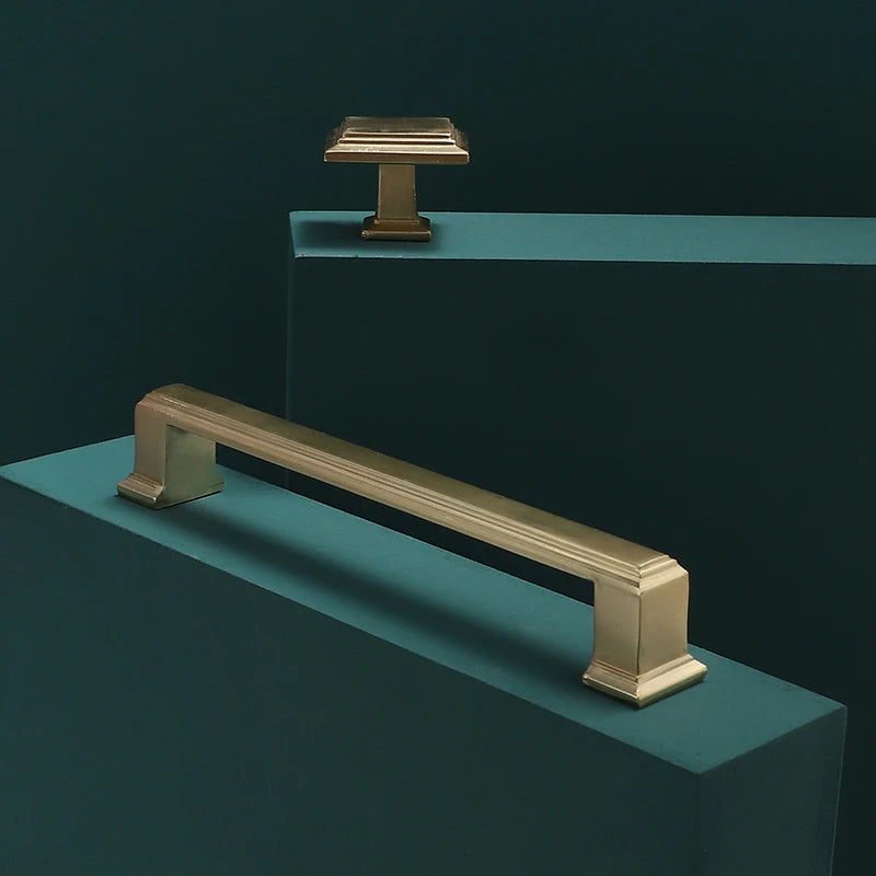 Modern Door Knobs and Handles For Interior Doors Golden Furniture Cabinets Drawers Solid Kitchen Cupboard Handles Pull