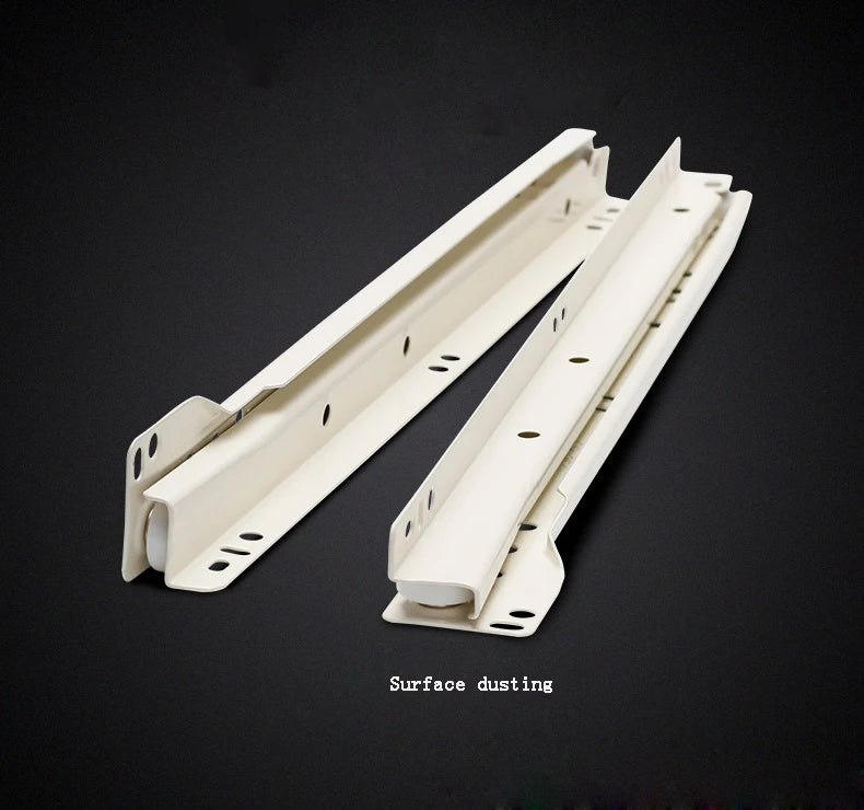 1set Drawer Track Slides Two Cabinet Rails Thickening Computer Table Chute Clothing Cabinets Keyboard Roller Pulley Furniture