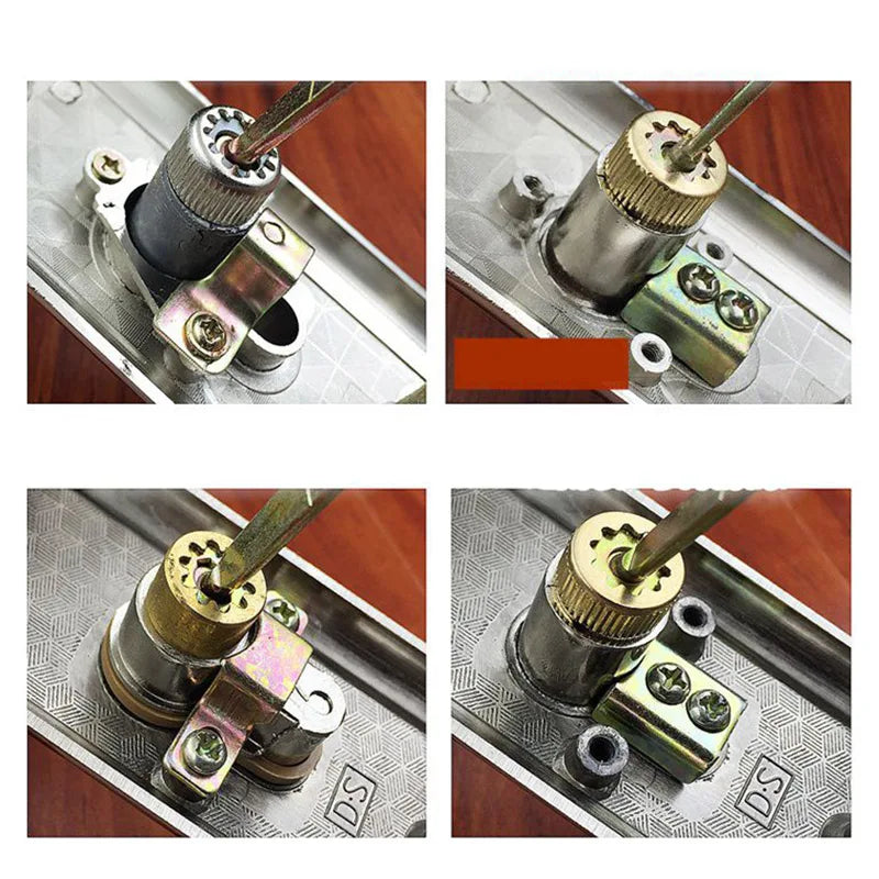 Heart Indoor Door Lock for Bedroom Wooden Door Old-Fashioned Universal Single Lock Cylinder for Kitchen Bathroom Toilet Hotel