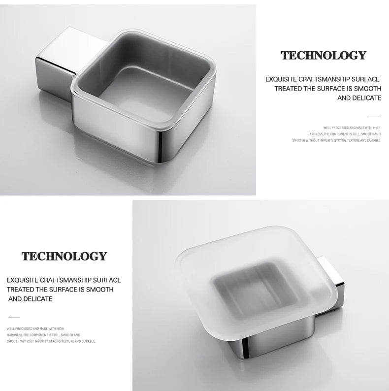 Stainless Steel Bathroom Accessories Wall Shelf Towel Bar Rack Rail Toilet Brush Roll Paper Holder Soap Dish Bathroom Hardware