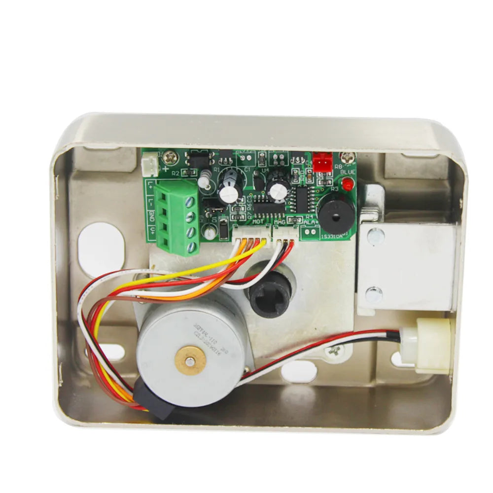 LUCKING-Electronic Door Lock, Access Entry Security System, Anti-Theft, Electric Rim Lock, Metal Door Gate, DC12V