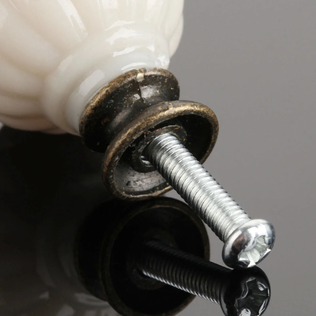 1pc 27*34mm Door Knobs Handles Single Hole Furniture Knobs Cupboard Door Cabinet Handles With Screws