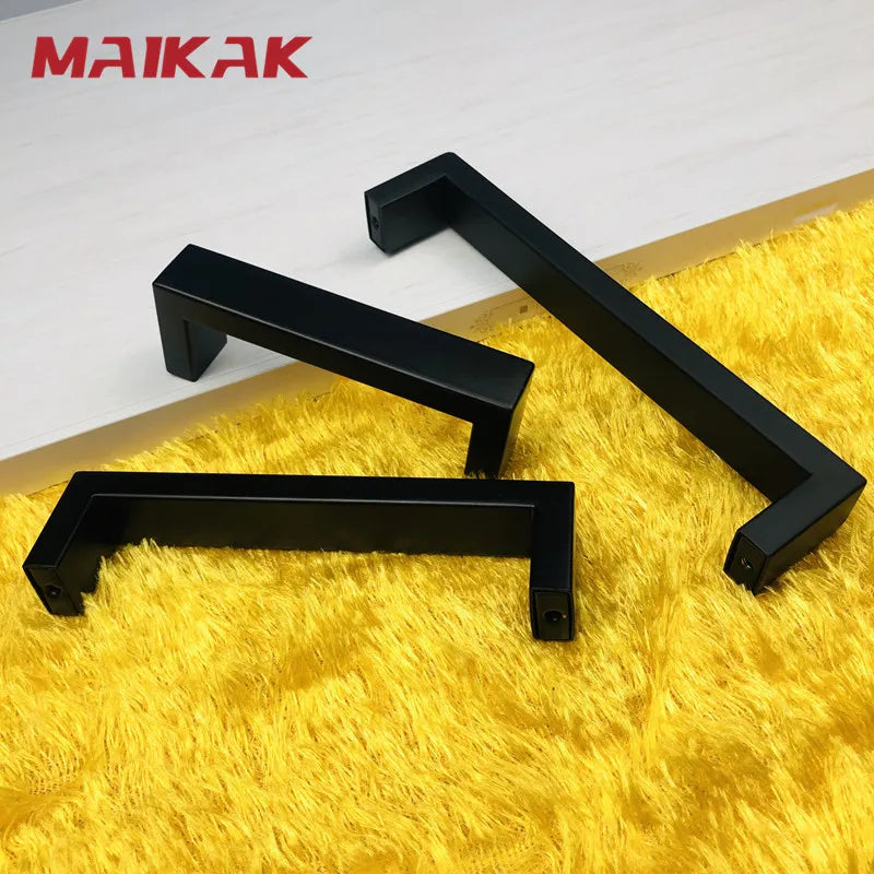 MAIKAK  Matte Black Cabinet Handles Knobs Long Furniture Pulls Kitchen Cupboard Wardrobe Chest Drawer Modern Nordic Handle Pull