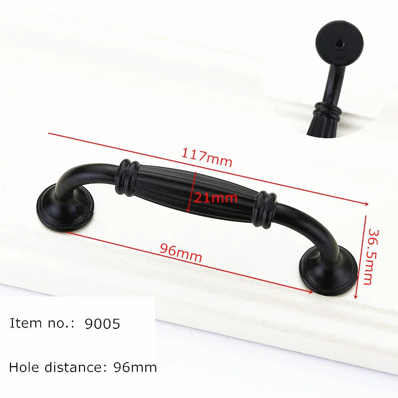 Modern Cabinet Handles Solid Aluminum Alloy Door Knobs And Handles Kitchen Cupboard Pulls Drawer Knobs Furniture Handle Hardware