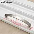 Modern Cabinet Handles Knobs Aluminum Alloy Door Kitchen Knobs Brushed Cabinet Pulls Drawer Modern Furniture Handle Hardware