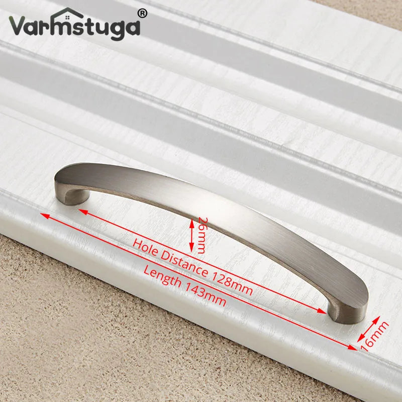 Modern Cabinet Handles Knobs Aluminum Alloy Door Kitchen Knobs Brushed Cabinet Pulls Drawer Modern Furniture Handle Hardware