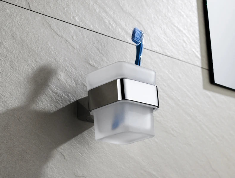 Stainless Steel Bathroom Accessories Wall Shelf Towel Bar Rack Rail Toilet Brush Roll Paper Holder Soap Dish Bathroom Hardware