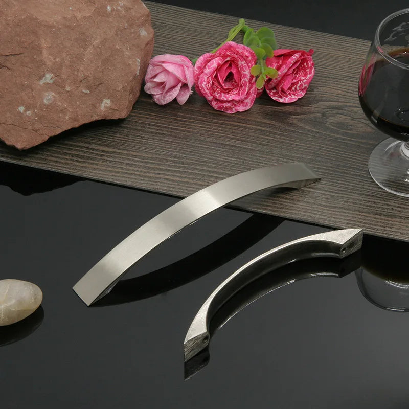 Modern Cabinet Handles Knobs Aluminum Alloy Door Kitchen Knobs Cabinet Pulls Drawer Furniture Handle Hardware