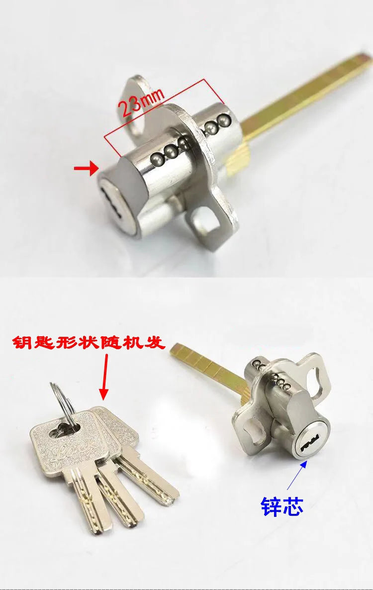 Heart Indoor Door Lock for Bedroom Wooden Door Old-Fashioned Universal Single Lock Cylinder for Kitchen Bathroom Toilet Hotel