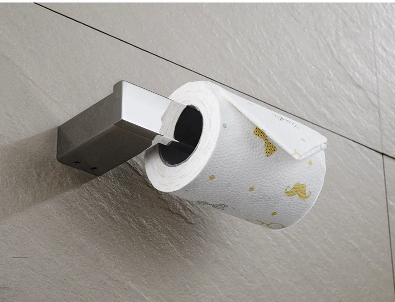 Stainless Steel Bathroom Accessories Wall Shelf Towel Bar Rack Rail Toilet Brush Roll Paper Holder Soap Dish Bathroom Hardware