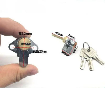 Heart Indoor Door Lock for Bedroom Wooden Door Old-Fashioned Universal Single Lock Cylinder for Kitchen Bathroom Toilet Hotel