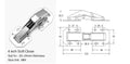 3-4 Inch 90 Degree Thicken Free Drilling Hole Cabinet Door Soft Closing Hydraulic Buffer Hinge Furniture Hardware