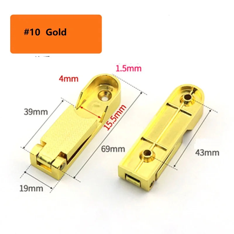 2Pcs Zinc Alloy Oval Wardrobe Rail Bracket Wall Mounted 16 mm Hanging Rod End Supports Closet Tube Pipe Brackets