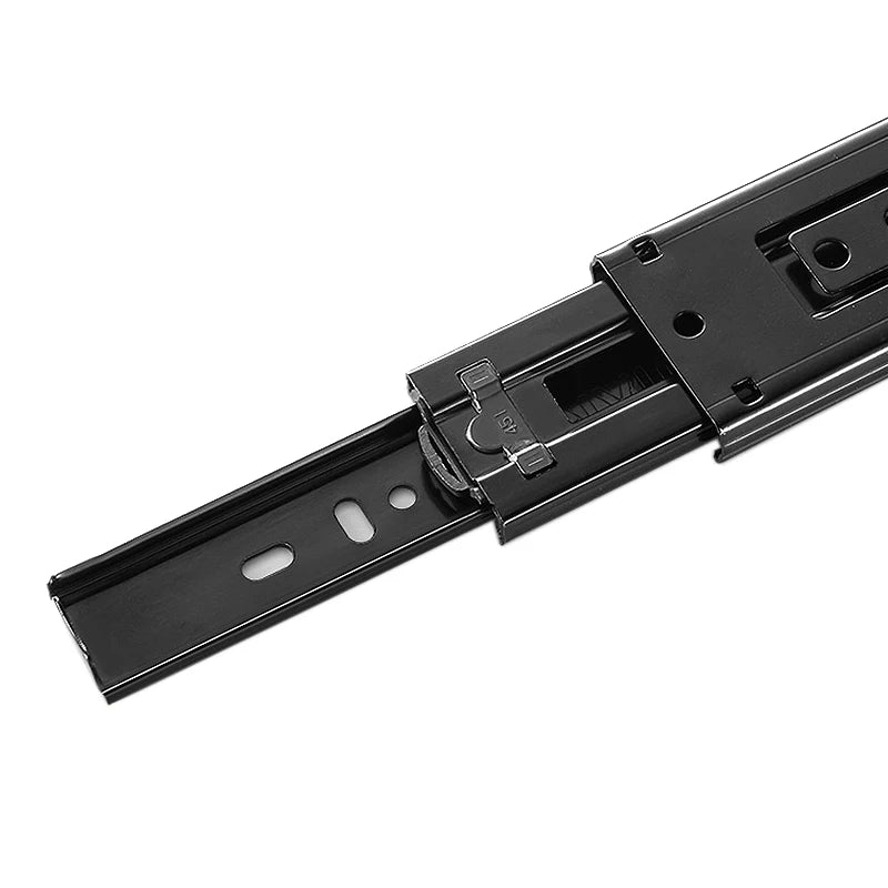 AOBT Stainless Steel Drawer Slide Soft Close Drawer 10"- 22" Track Rail Sliding Three-Section Cabinet Slides Furniture Hardware