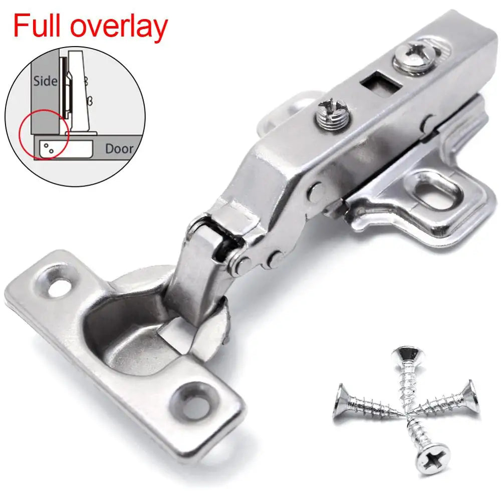 Face Frame Quiet Soft Close Cabinet Door Hinges with Built-in Metal Dampers Small Hinge Steel for Kitchen Bathroom 26mm Cup