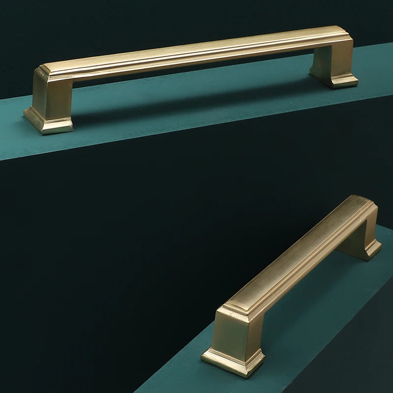 Modern Door Knobs and Handles For Interior Doors Golden Furniture Cabinets Drawers Solid Kitchen Cupboard Handles Pull