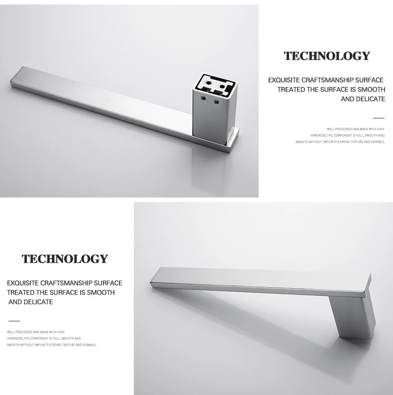 Stainless Steel Bathroom Accessories Wall Shelf Towel Bar Rack Rail Toilet Brush Roll Paper Holder Soap Dish Bathroom Hardware