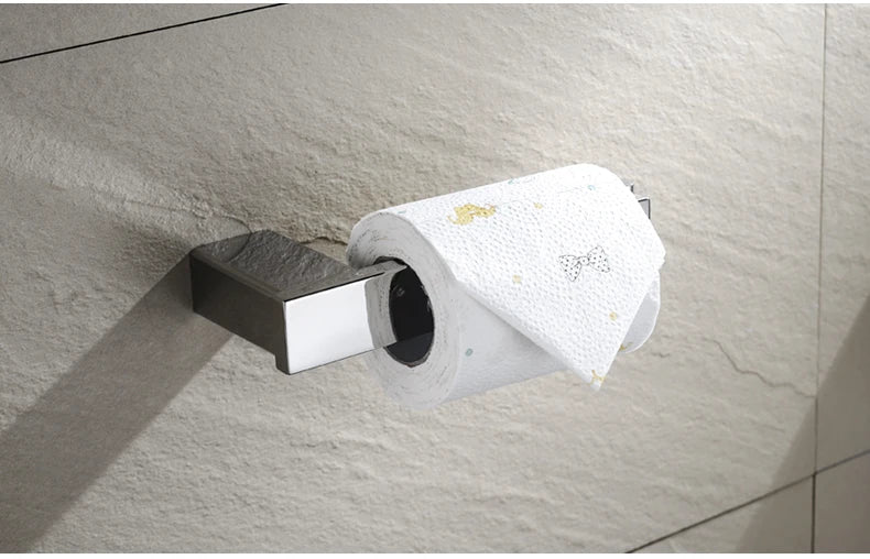 Stainless Steel Bathroom Accessories Wall Shelf Towel Bar Rack Rail Toilet Brush Roll Paper Holder Soap Dish Bathroom Hardware